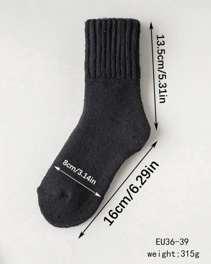 Cashmere casual soft comfy warm socks for fall and winter[5 pairs]