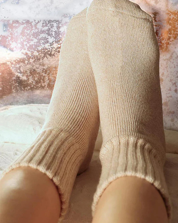 Cashmere casual soft comfy warm socks for fall and winter[5 pairs]