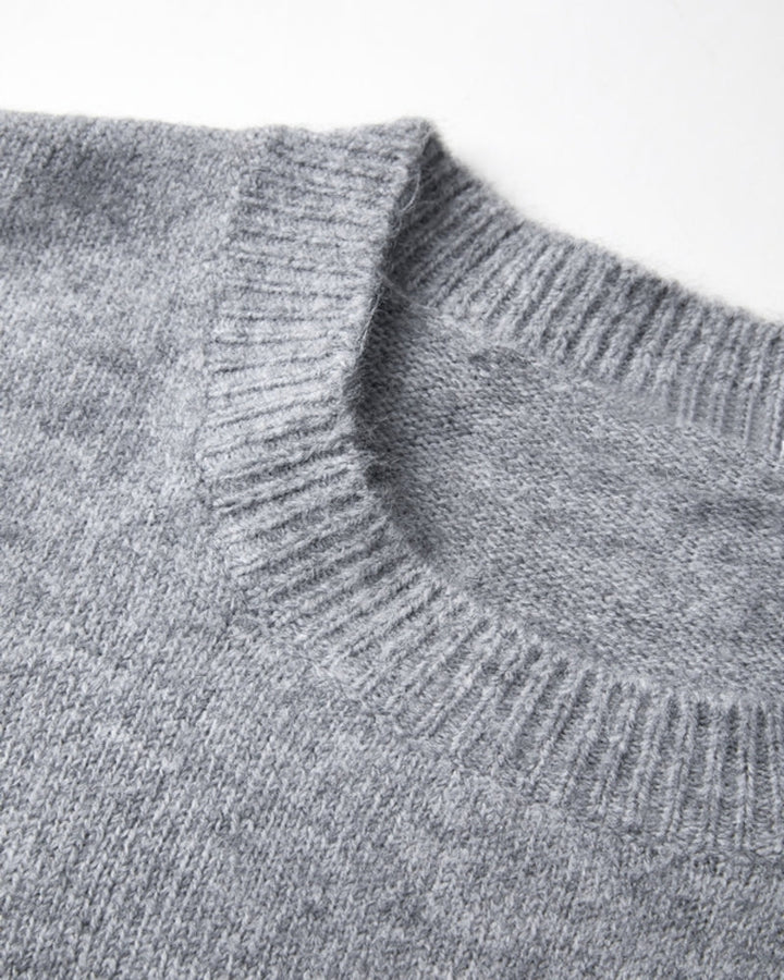 Oversized Split Hem Pullover Sweater